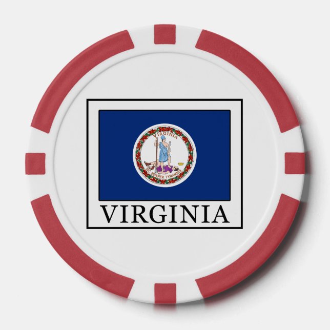 Juego De Fichas De Póquer Virginia (Anverso)