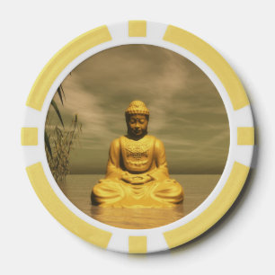 Juego De Fichas De Póquer Zen Buda meditating