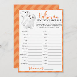 Juego de Fiesta temático de Halloween Finalizar mi