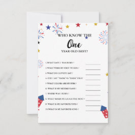 Juego de Fiestas del bebé 1er cumpleaños ¿Qué tan 