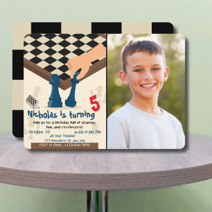 Juego de fotos de la invitación al cumpleaños del 
