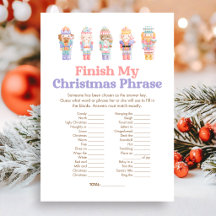 Juego de Frases de Navidad del Cascanueces