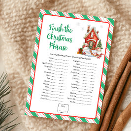 Juego de frases de Navidad para terminar la frase 