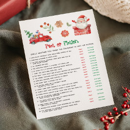 Juego de Hecho o Ficción de Navidad de Santa