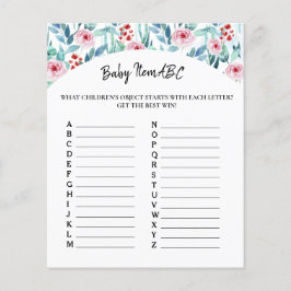 Juego de hojas de papel "Baby Item ABC" para la du