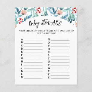 Juego de hojas de papel "Baby Item ABC" para la du