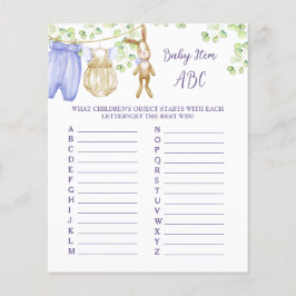 Juego de hojas de papel "Baby Item ABC" para la du