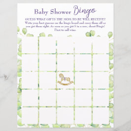 Juego de hojas de papel "Bingo" para ducha de bebé