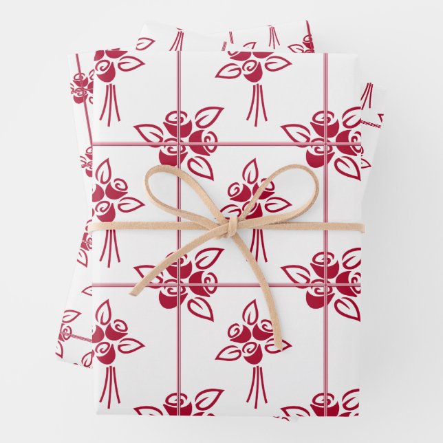 Juego de hojas de papel de ajuste de motivos cuadr (In situ)