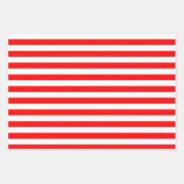 Juego de hojas de papel de ajuste de patrones rojo