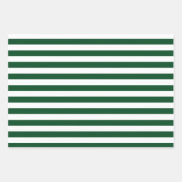 Juego de hojas de papel de ajuste de patrones verd