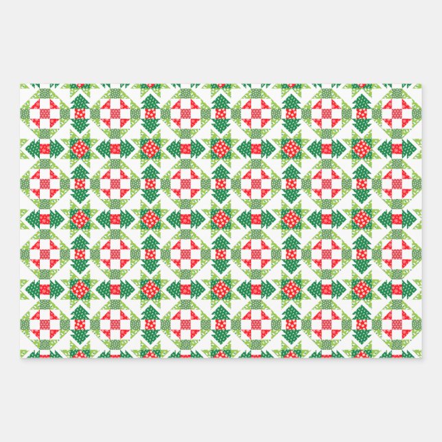 juego de hojas de papel de envoltura de tejido de  (Anverso)