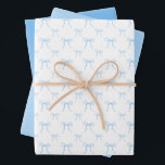 Juego de hojas de papel de envolvimiento de doblad<br><div class="desc">Juego de hojas de papel de envolvimiento de la cubeta azul para el abuelillo</div>