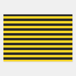 Juego de hojas de papel de envolvimiento de patron