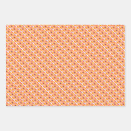 Juego de hojas de papel de envolvimiento floral br