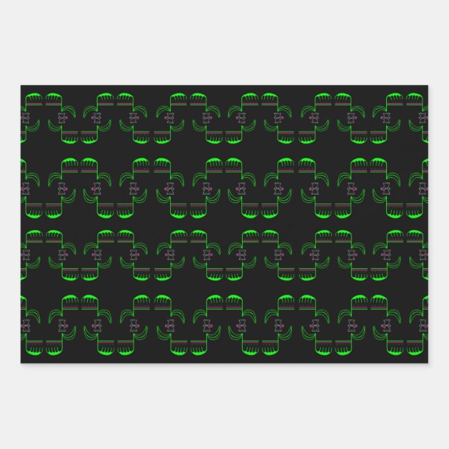 Juego de hojas de papel de envolvimiento Venus Fly (Anverso)