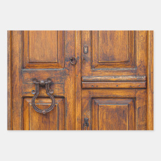 Juego de hojas de papel para envolver - Puerta de