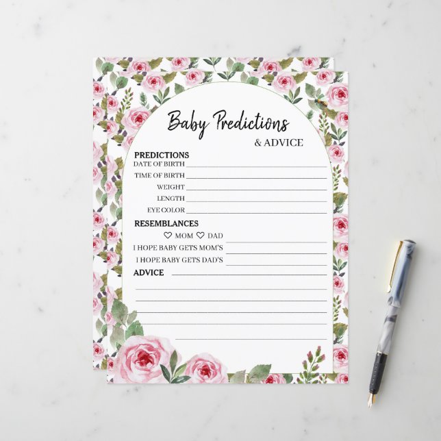 Juego de hojas de papel "Predicciones y ASESORAMIE (Anverso/Reverso In Situ)