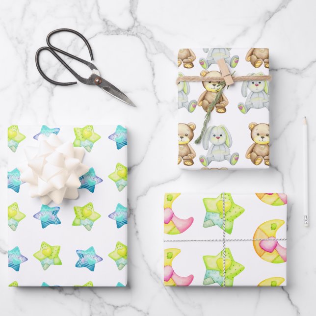 Juego de hojas planas de papel de ajuste Baby Show (Anverso)