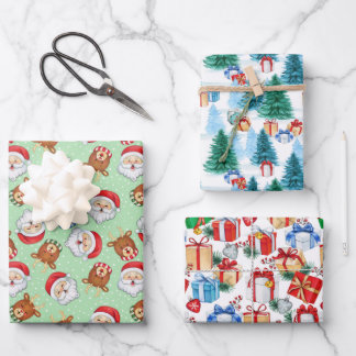 Juego de hojas planas de papel de ajuste de 3