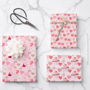 Juego de hojas planas de papel de ajuste de 3