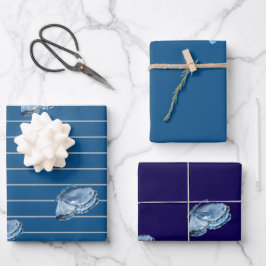 Juego de hojas planas de papel de ajuste de 3