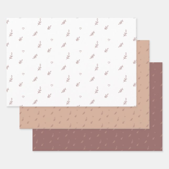 Juego de hojas planas de papel de ajuste de 3 (Set)