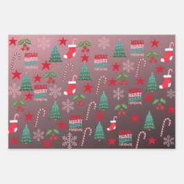 Juego de hojas planas de papel de ajuste de 3