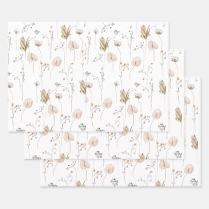 Juego de hojas planas de papel de ajuste de 3