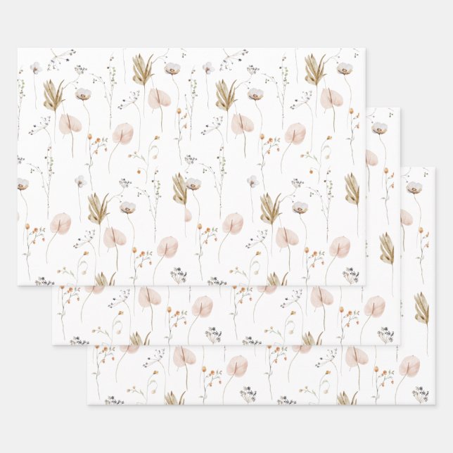 Juego de hojas planas de papel de ajuste de 3 (Set)