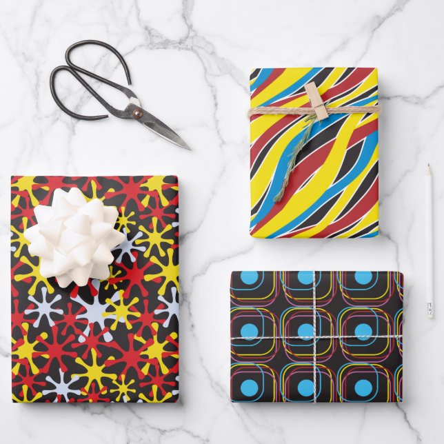 Juego de hojas planas de papel de ajuste de 3 (Anverso)