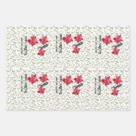 Juego de hojas planas de papel de ajuste de 3