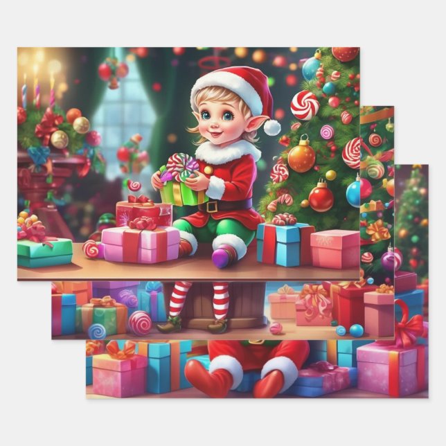 Juego de hojas planas de papel de ajuste de 3 (Set)