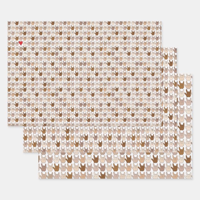 Juego de hojas planas de papel de ajuste de 3 (Set)