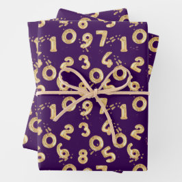 Juego de hojas planas de papel de ajuste de 3