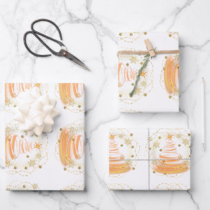 Juego de hojas planas de papel de ajuste de 3