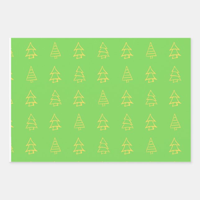 Juego de hojas planas de papel de ajuste de 3 (Anverso)