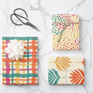 Juego de hojas planas de papel de ajuste de 3