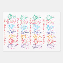 Juego de hojas planas de papel de ajuste de 3