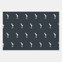 Juego de hojas planas de papel de ajuste de 3