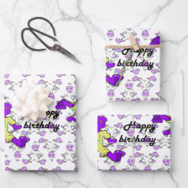 Juego de hojas planas de papel de ajuste de 3