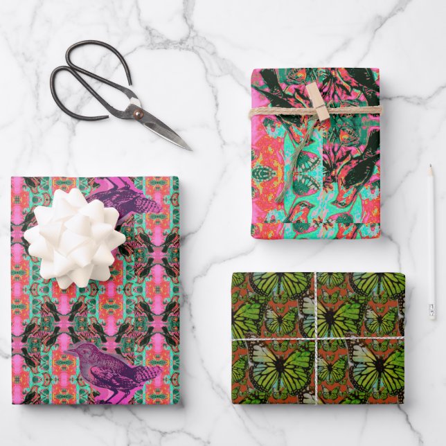 Juego de hojas planas de papel de ajuste de 3 (Anverso)