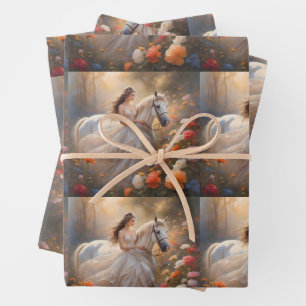 Juego de hojas planas de papel de ajuste de 3