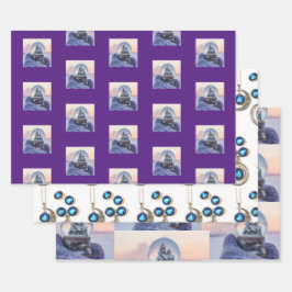 Juego de hojas planas de papel de ajuste de 3