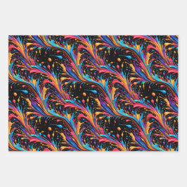 Juego de hojas planas de papel de ajuste de 3