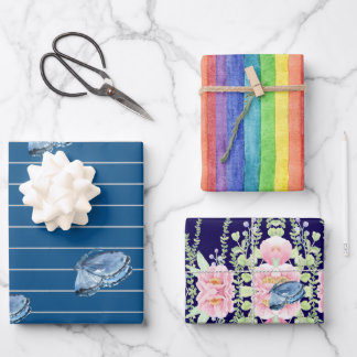 Juego de hojas planas de papel de ajuste de 3