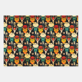 Juego de hojas planas de papel de ajuste de 3