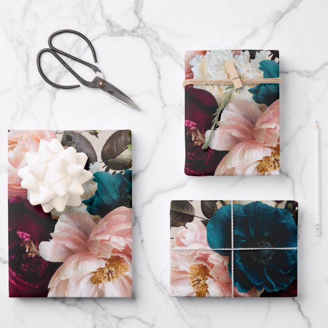 Juego de hojas planas de papel de ajuste de 3 (Anverso)