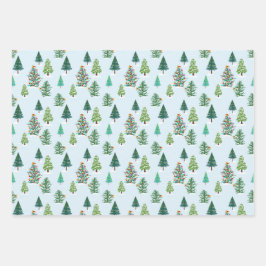 Juego de hojas planas de papel de ajuste de 3