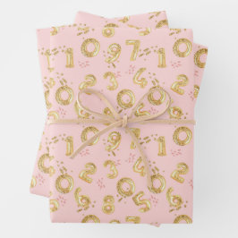 Juego de hojas planas de papel de ajuste de 3